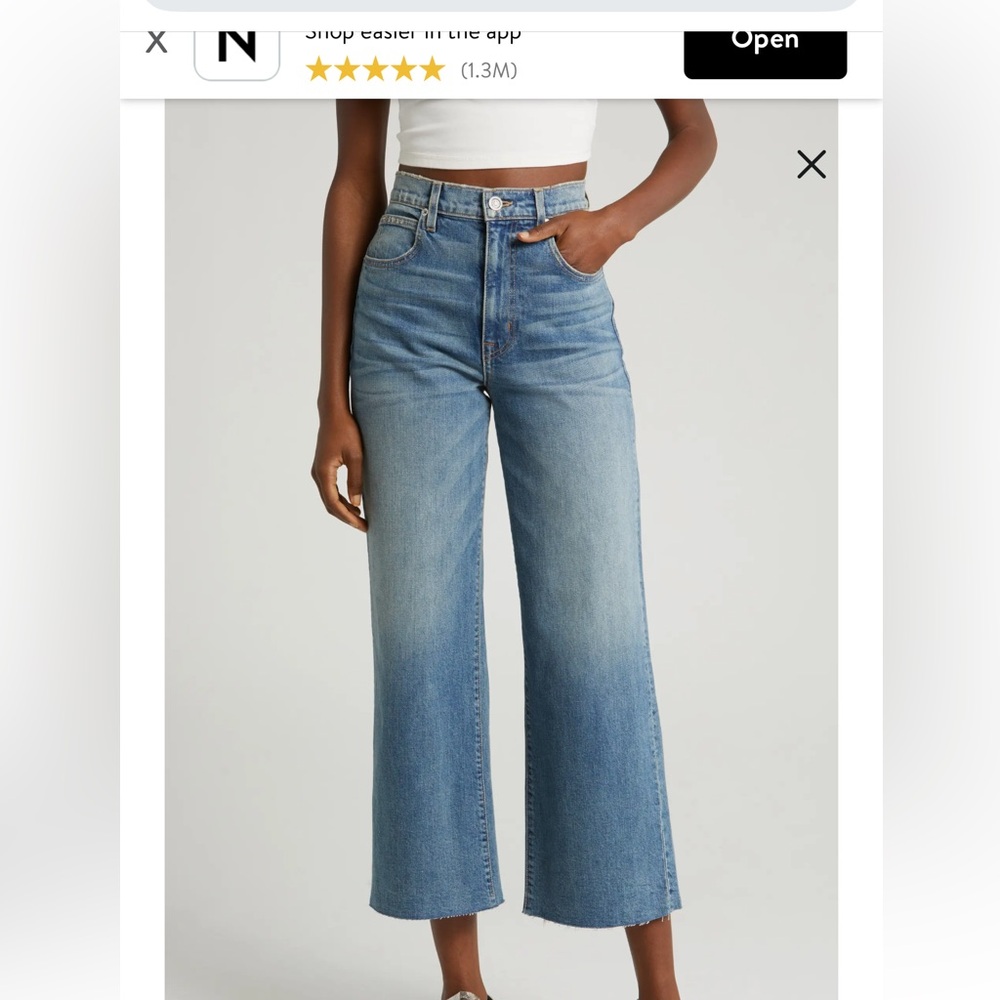 SLVRLAKE High Rise Wide Leg Jeans
